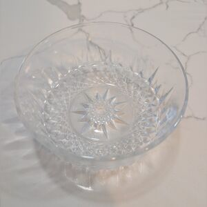 Arcoroc France Vintage Crystal Glass Bowl with Starburst Design 5"